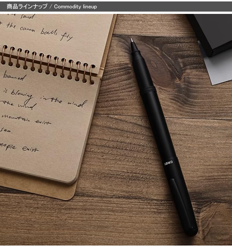 Ohto CR01 Ceramic Rollerball Pen Matte Black - Image 4