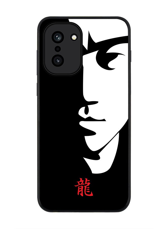 Stylizedd غطاء OnePlus 15R، حماية كاميرا نحيفة، غطاء هاتف مضاد للصدمات - تريبيوت - بروس لي (أسود) - Image 1