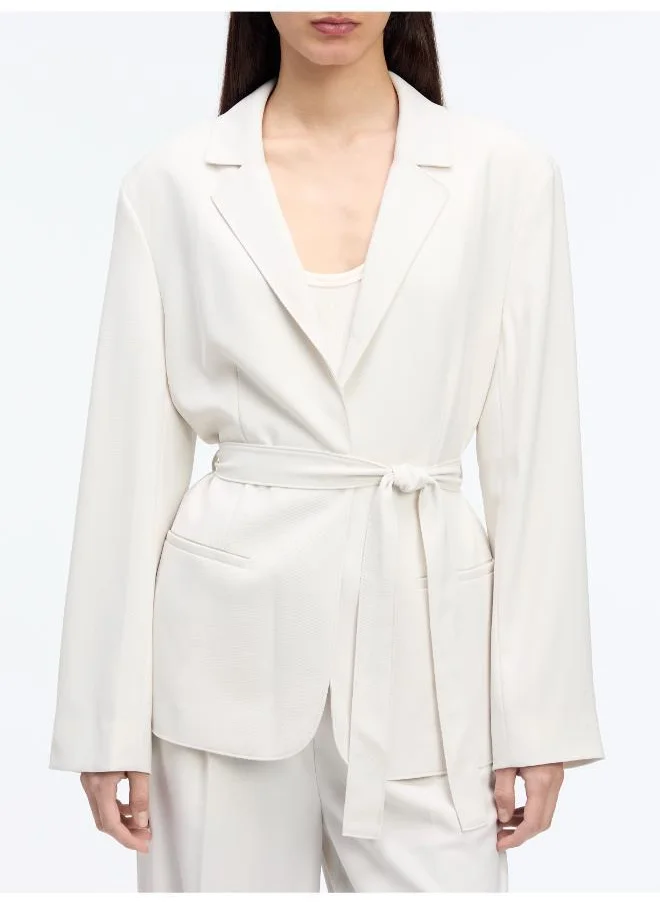 CALVIN KLEIN Belted Tailored Blazer