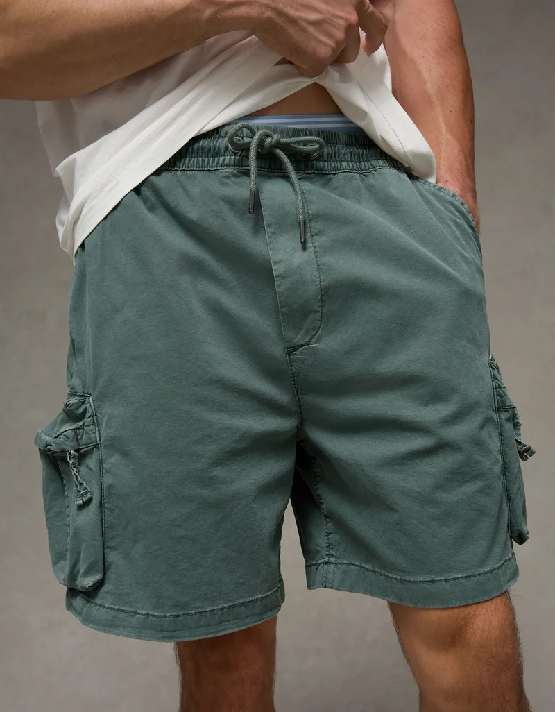 American Eagle  AE 6.5" Flex Lived-In Pull-On Cargo Short for Men | Best Price UAE