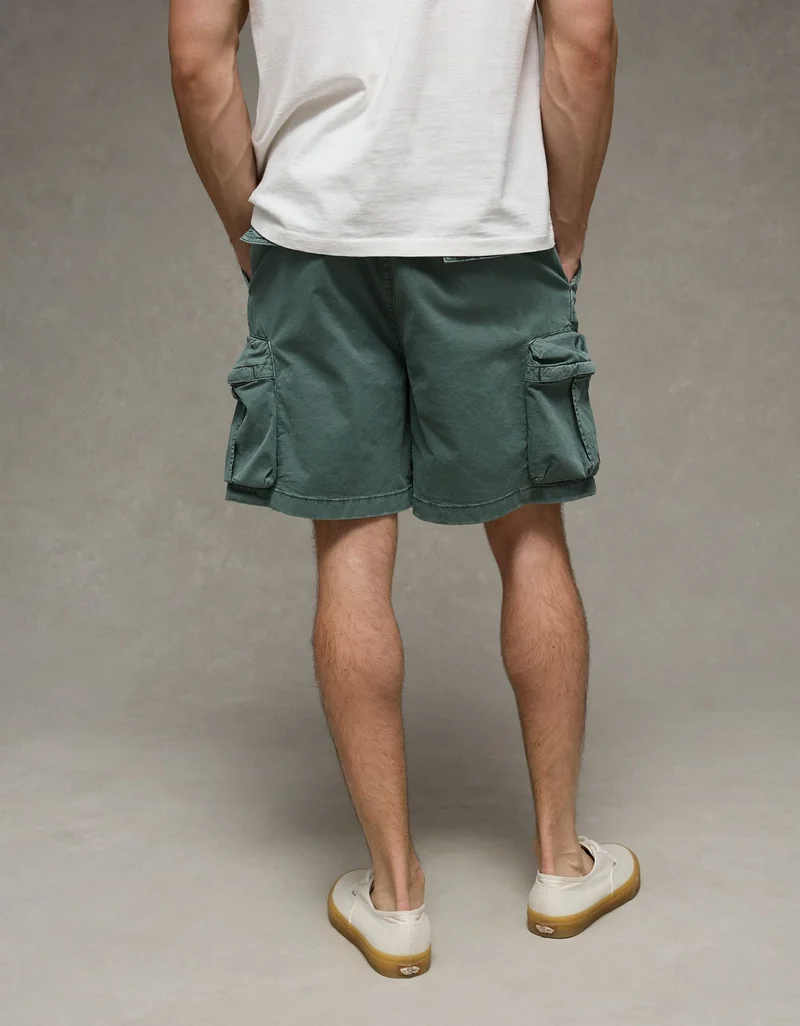 American Eagle AE 6.5" Flex Lived-In Pull-On Cargo Short