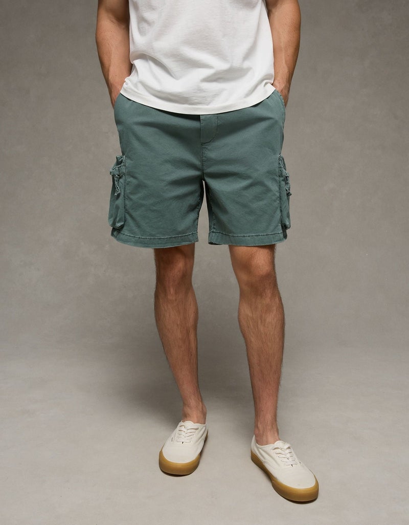 American Eagle AE 6.5" Flex Lived-In Pull-On Cargo Short - Image 1