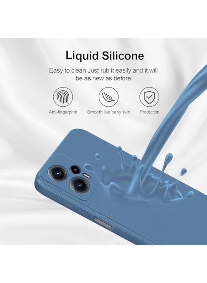 erorex Silicone Phone Case For Xiaomi Poco F5 Redmi Note12 Turbo Phone Case Soft Slim Silicone Protective Case Cover With Microfiber Lining Shockproof Phone Cover For Xiaomi Poco F5 Blue - Image 4