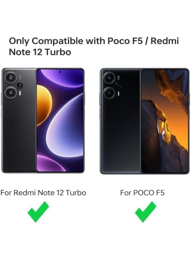 erorex Silicone Phone Case For Xiaomi Poco F5 Redmi Note12 Turbo Phone Case Soft Slim Silicone Protective Case Cover With Microfiber Lining Shockproof Phone Cover For Xiaomi Poco F5 Blue - Image 2