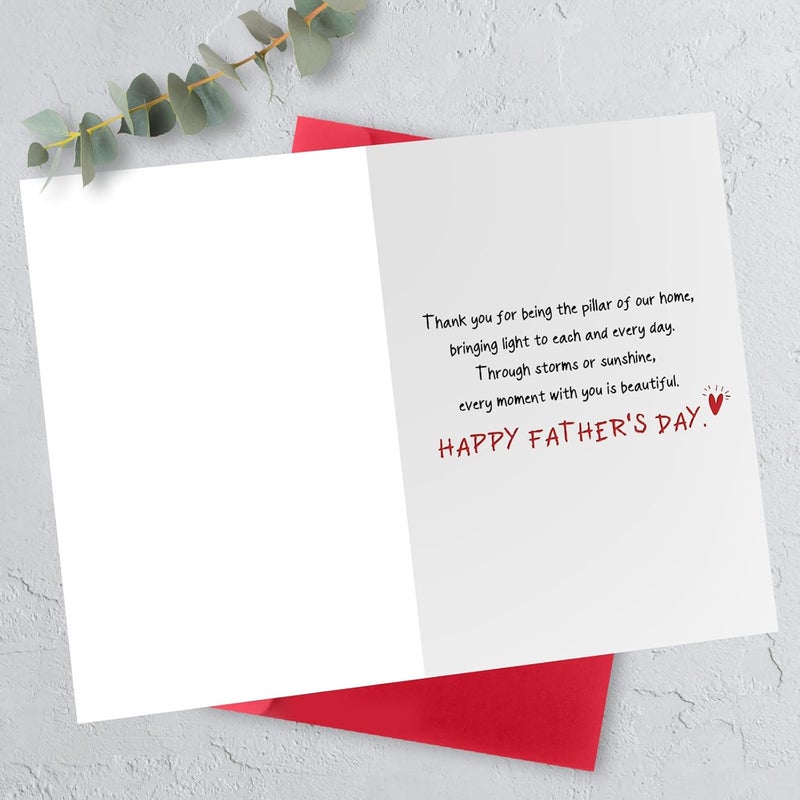 HEJOYN Fathers Day Card Gifts from Wife, Happy Father's Day Card Gifts for Husband, Fathers Day Gift, Funny Father's Day Cards, Love Cards - Image 2