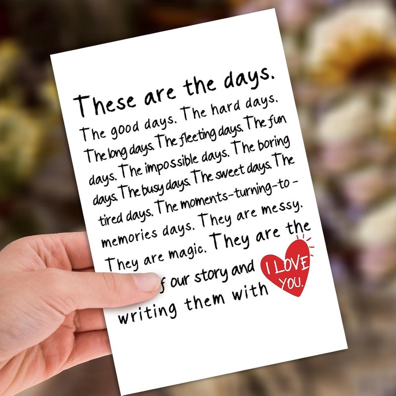HEJOYN Fathers Day Card Gifts from Wife, Happy Father's Day Card Gifts for Husband, Fathers Day Gift, Funny Father's Day Cards, Love Cards - Image 3