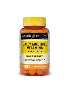 Daily Multiple Vitamins With Iron Vitamins A C D E B1 B2 B3 B6 B12 Folate And Calcium For Overall Health 365 Tablets