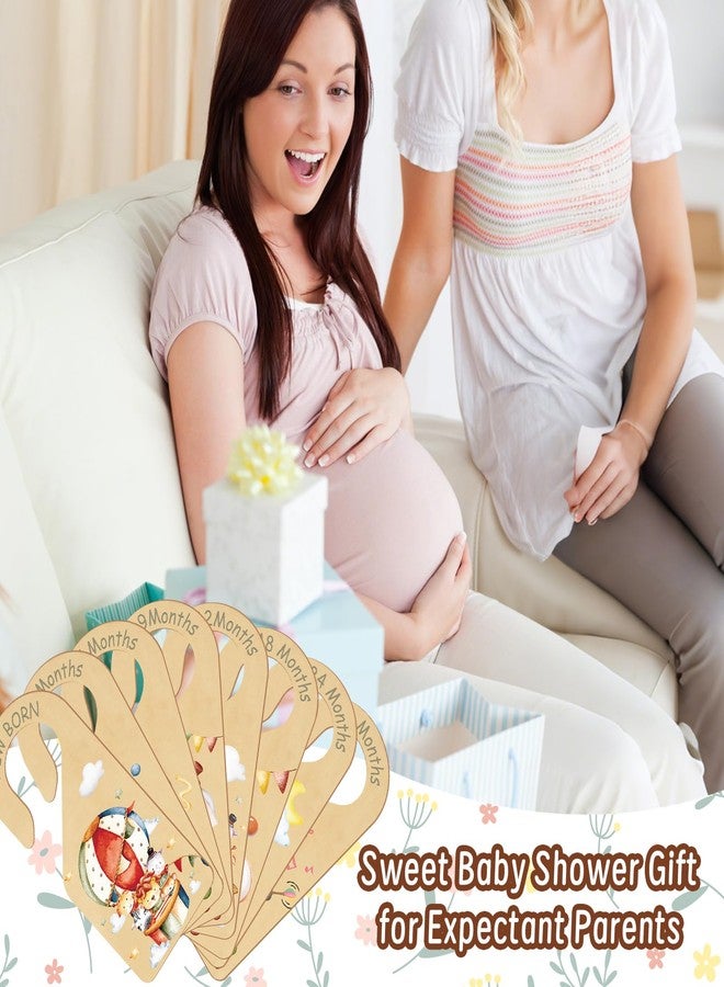 Hying 8 Pieces Baby Clothes Dividers for Closet, Wooden Baby Clothes Organizer Cartoon Animals Nursery Baby Clothes Separators for Newborn to 24 Months Size Clothes - Image 3