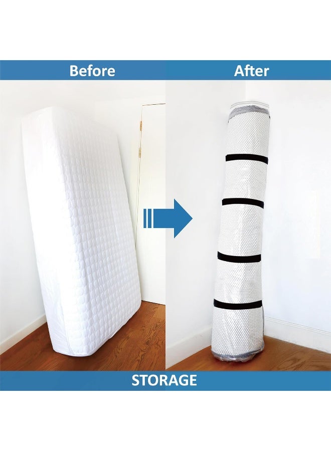 Twin/Twin XL Foam Mattress Vacuum Bag for Moving, Vacuum Seal Storage Bag with Straps  - Image 4