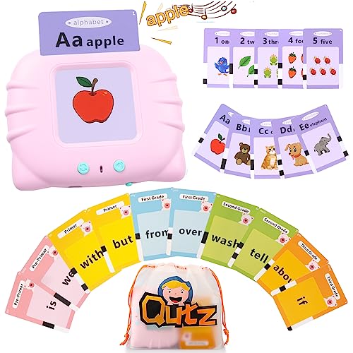 QuTZ ABC Flash Cards for Toddlers 24 Autism Toys Speech Therapy Educational Cards with 272 Words for Boys and Girls - Image 1