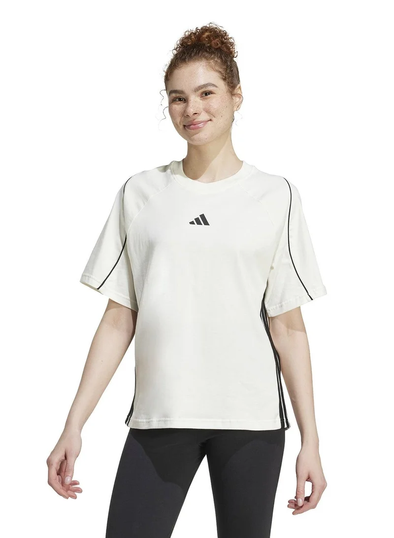 Adidas W Stadium Tee White Training T-Shirts For Women XS