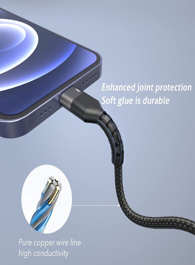 Ailun USB C to Lightning Cable 2Pack [6ft MFi Certified] Cord for iPhone 14/14 Pro/13/13 Pro/12/12 Pro/11/11 Pro/X/XS/XR/and USB C Female to USB A Male Adapter with Keychain 2Pack - Image 5