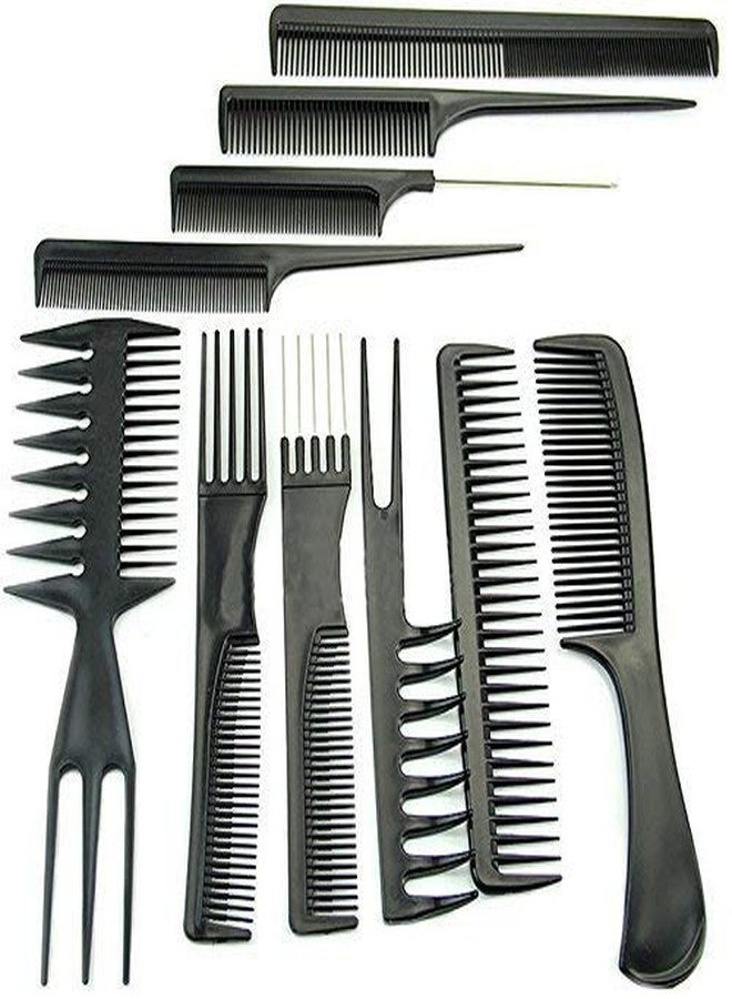 FIRSTZON 10Pcs Pro Salon Hair Cut Styling Hairdressing Barbers Combs Brush Set - Image 3