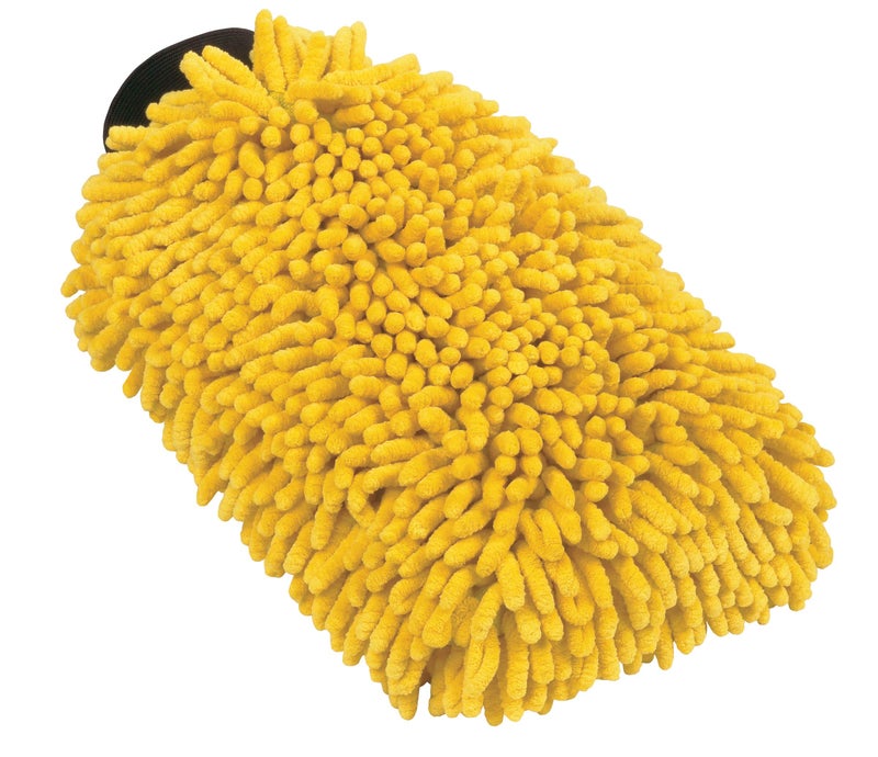 Carrand 40309 Long Chenille Microfiber Car Wash Mitt , Yellow - Image 5