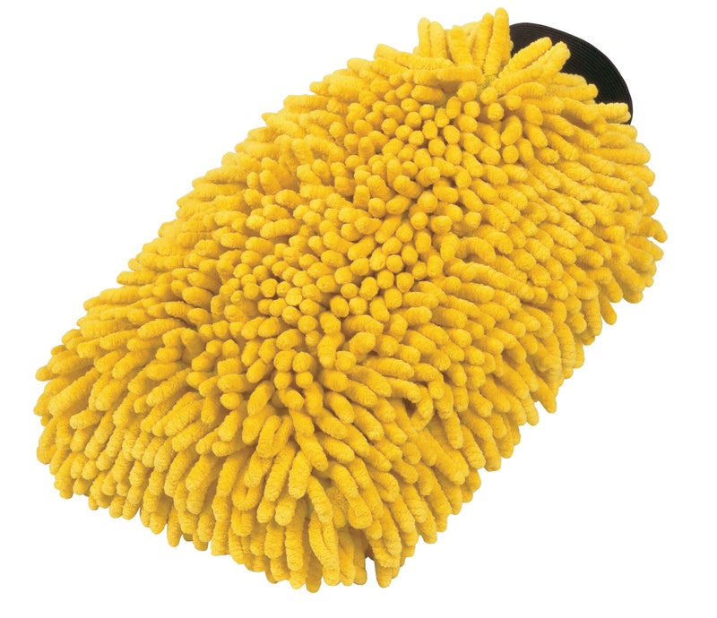 Carrand 40309 Long Chenille Microfiber Car Wash Mitt , Yellow - Image 2