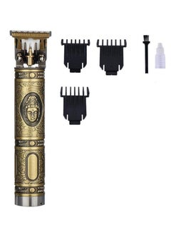 Trimmer For Men Buddha Style Trimmer, Professional Hair Clipper, Adjustable Blade Clipper, Hair Trimmer and Shaver For Men, Retro Oil Head Close Cut Precise hair Trimming Machine Metalic gold