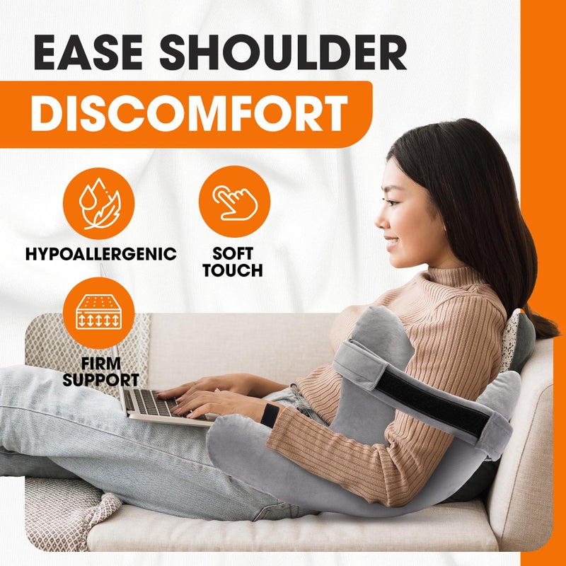 Cheer Collection Rotator Cuff Pillow with Strap â€“ Shoulder Surgery Recovery Pillow for Side Sleepers, Arm Support Cushion for Rotator Cuff Injury & Post Surgery Comfort - Image 2