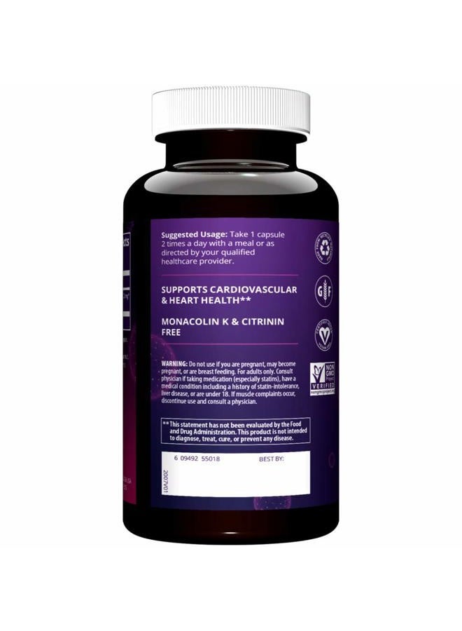 MRM أرز الخميرة الحمراء | خالي من مونوكولين ك + سيتريتين | خالي من الجلوتين + نباتي | 30 حصة - Image 3