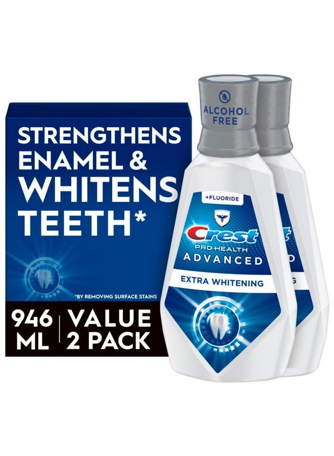 كرست غسول الفم كريست برو هيلث المتطور، خالي من الكحول، مبيض إضافي، بنكهة النعناع المنعشة، 2 × 946 مل (32 أونصة سائلة) - Image 1