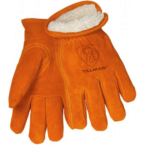 Tillman 1450 Split Cowhide Pile Lined Winter Gloves X-Large, Gold - Image 4