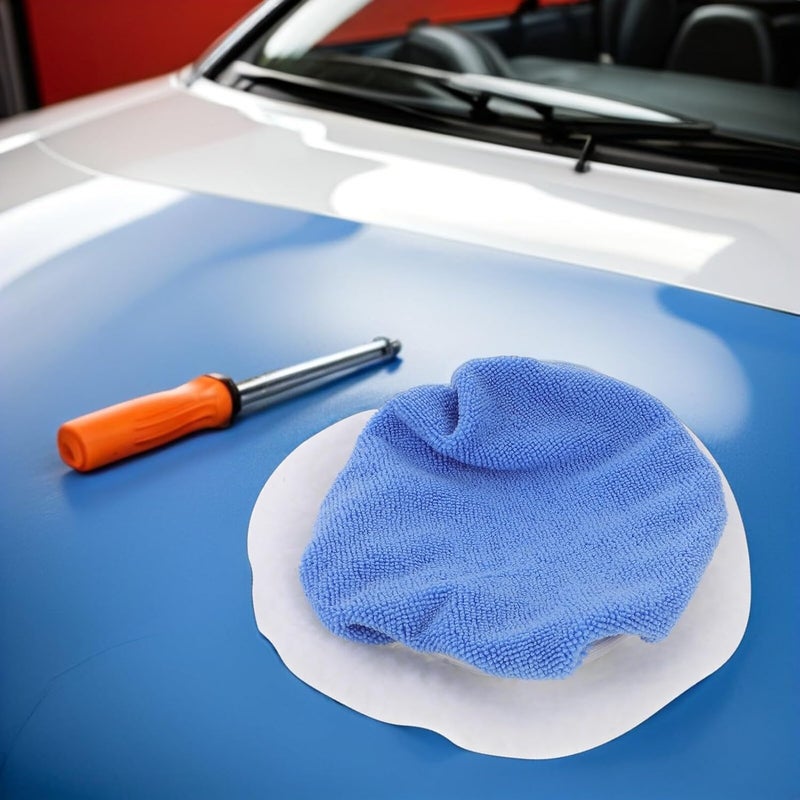 MAGICLULU 16 Pcs Car Polishing Pads Cover Set with Fiber Buffing Bonnets for Auto Waxing and Cleaning, Soft Buffer Pad Fiber Covers Compatible with Vehicle Polishers, Car Care Detailing Kit - Image 5