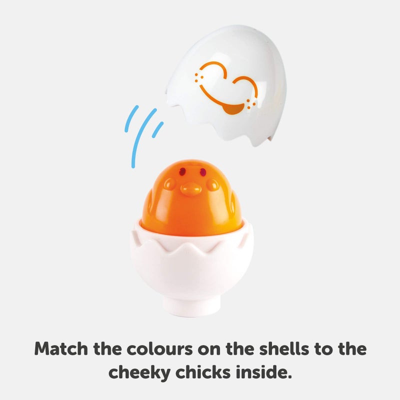 TOMY Toomies Hide & Squeak Eggs Toddler Toys - Matching and Sorting Games - Toddler Sensory Toys for Hand Eye Coordination and Color Recognition - Ages 6 Months and Up - Image 4