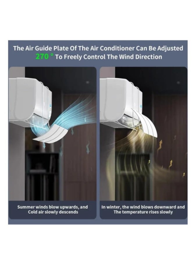 Air Conditioner Wind Deflector with Perforated Design, 270° Adjustable Airflow, Prevents Condensation and Protects Family from Direct Air - Image 3
