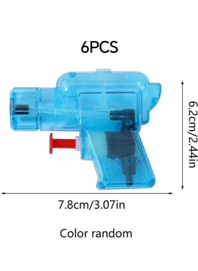Amanli 6 Pcs Small Water Gun, water gun for kids, Mini Water Gun, Summer Beach Small Gun, Water Fighting Toy for Summer Party Favor (Multicolour) - Image 3