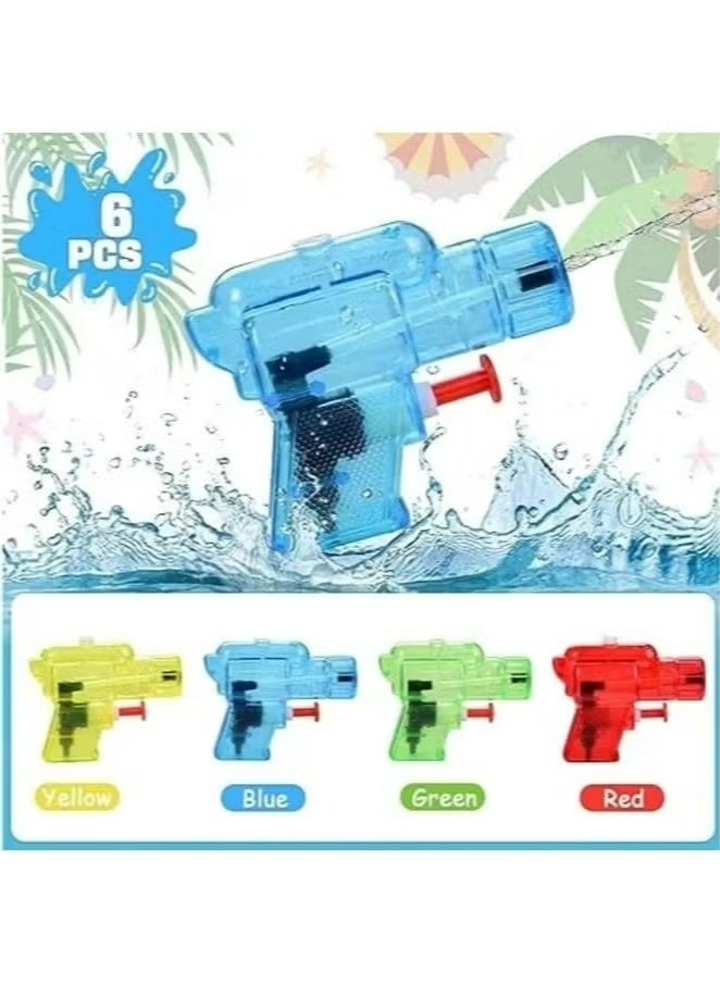 Amanli 6 Pcs Small Water Gun, water gun for kids, Mini Water Gun, Summer Beach Small Gun, Water Fighting Toy for Summer Party Favor (Multicolour) - Image 4