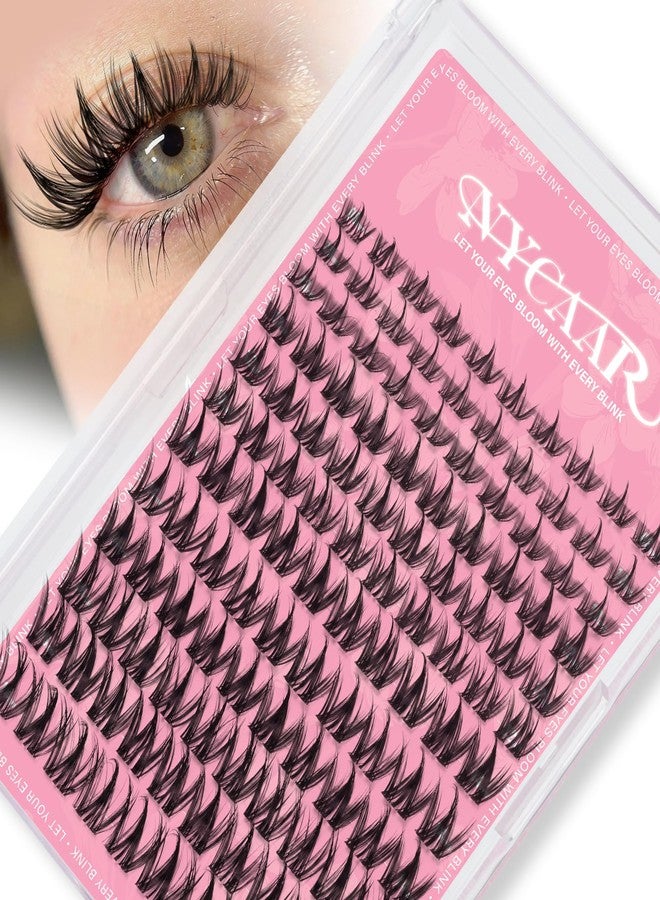 NYCAAR Lash Clusters Natural Look Manga Eyelash Clusters Anime 144pcs D Curl 8-18MIX Spiky Wispy Individual Lashes with Soft Thin Band Lash Extension(NY06,8-18MIX) - Image 1
