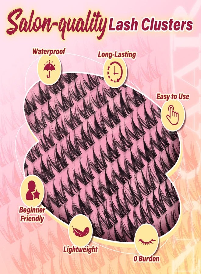 NYCAAR Lash Clusters Natural Look Manga Eyelash Clusters Anime 144pcs D Curl 8-18MIX Spiky Wispy Individual Lashes with Soft Thin Band Lash Extension(NY06,8-18MIX) - Image 4