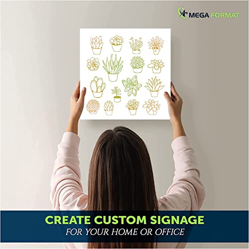 Mega Format Expanded PVC Plastic Sheets - 12" X 12" Rigid White Sheet for Crafts, Signage, & Displays - Sintra, Celtec PVC Board - Waterproof for Outdoors Use - 1/4" 6mm Thick - 1-Pk-White - Image 5