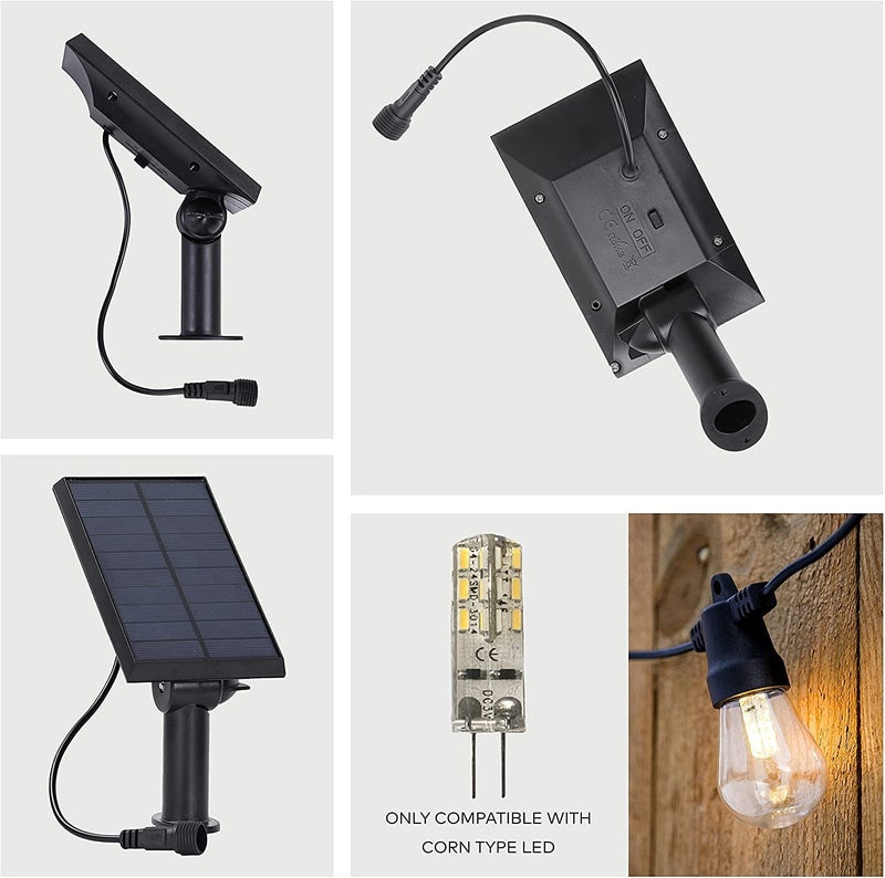 Brightech Ambience Pro Replacement Solar Panel – Compatible ONLY with with Brightech 1W Remote Controlled LED String Lights – Commercial Grade Weatherproof Backyard and Patio Lights - 1 Solar Panel - Image 2