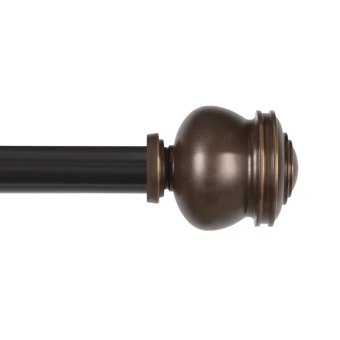 Glendale Knob Window Curtain Rod Adjustable 4886 Inch Oil Rubbed Bronze