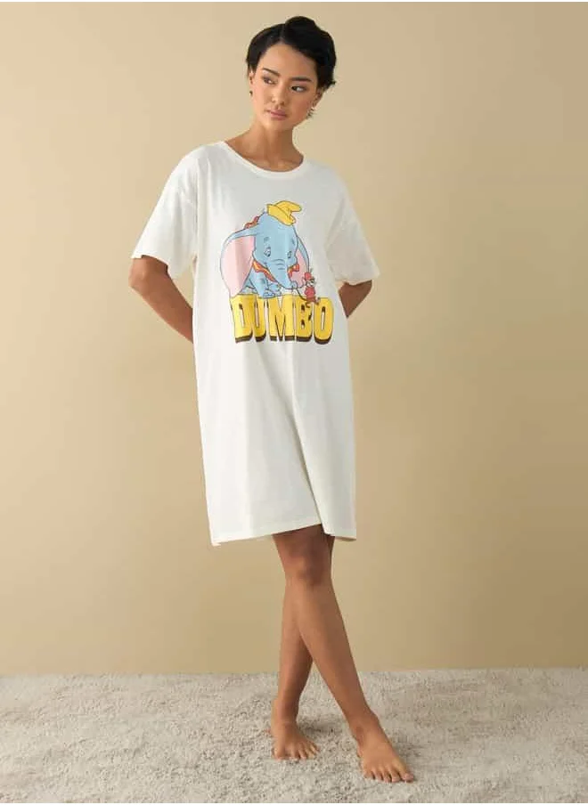 FAV Dumbo Print Sleepshirt with Short Sleeves