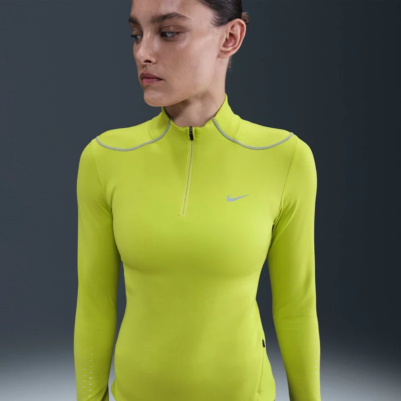 Nike Green Women's Swift Therma-FIT 1/4-Zip Running Top for Women | Best Price UAE