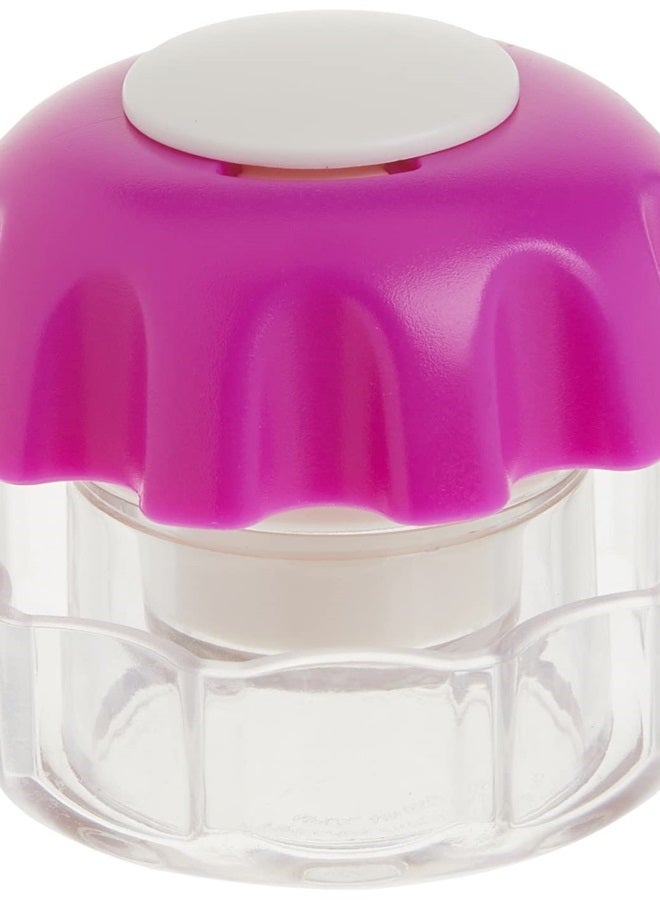 Ezy Dose كسارة حبوب، قاطع وطاحن، للاستخدام اليومي، قطع الحبوب بأمان، الفيتامينات، الأقراص، قطع دقيقة وسهلة، شفرة من الفولاذ المقاوم للصدأ، حجرة تخزين، الألوان قد تختلف، صغيرة، خالية من BPA - Image 1