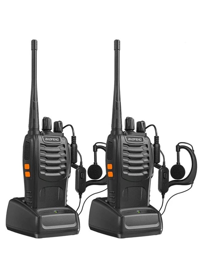 Baofeng Premium 888s FM Two Way Radios Long Range Durable Build Easy to Use Ideal for Outdoor Activities Events Travel Rechargeable Clear Communication  - Image 1