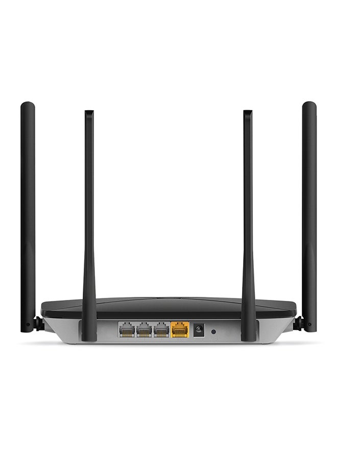 ميركوسيس راوتر جيجابت لاسلكي ثنائي النطاق طراز AC1200 أسود - Image 4