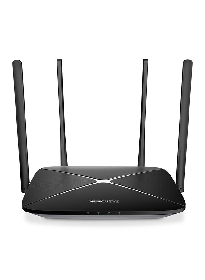 ميركوسيس راوتر جيجابت لاسلكي ثنائي النطاق طراز AC1200 أسود - Image 1
