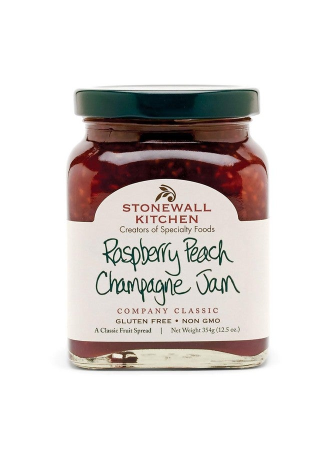 Stonewall Kitchen Raspberry Peach Champagne Jam, 12.5 Ounces - Image 1