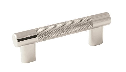 Amerock Cabinet Pull Polished NickelStainless Steel 3inch 334 inch 76mm 96 mm Center to Center Esquire 1 Pack Drawer Pull Drawer Handle Cabinet Hardware