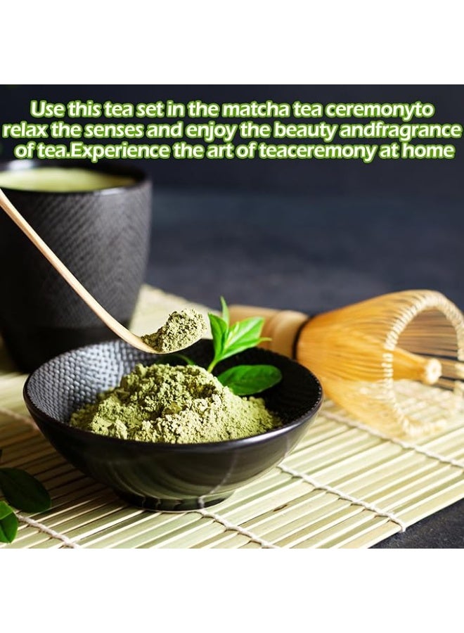 هوميفاي مجموعة خفاقات ماتشا بحامل سيراميكي، مجموعة ماتشا يابانية مع خفاق بامبو لشاي الماتشا، مجموعة شاي الماتشا التقليدية لمحبي الماتشا (100 شوكة) - Image 4