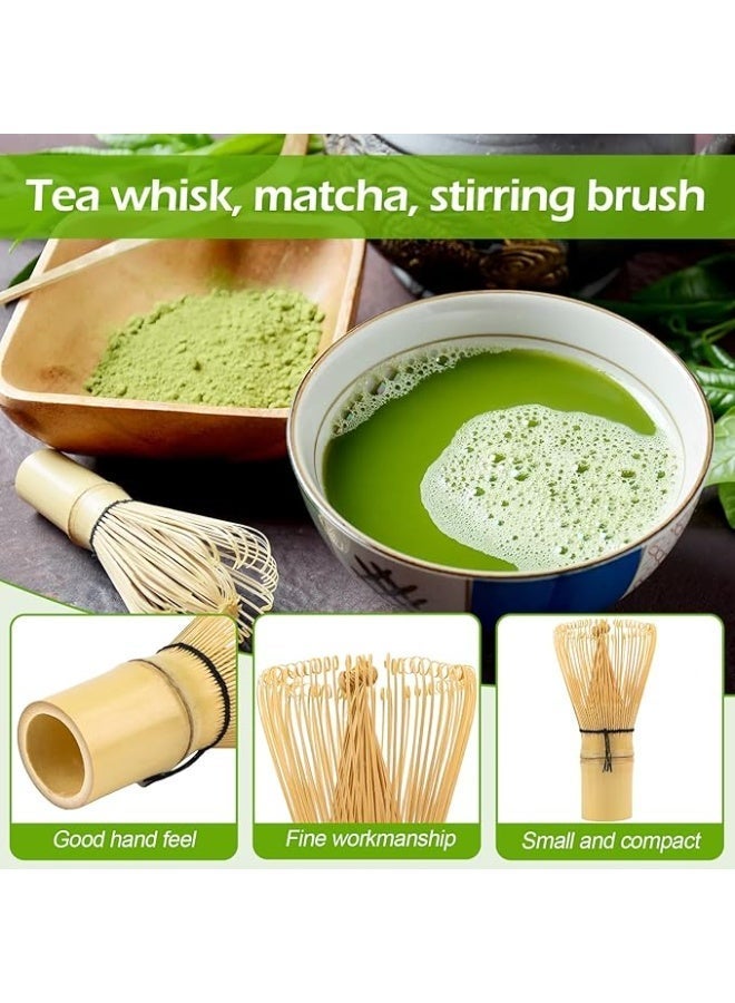 هوميفاي مجموعة خفق الماتشا - خافق الماتشا (تشاسين)، الملعقة التقليدية (تشاشاكو)، ملعقة الشاي، حامل خافق من السيراميك، مجموعة الماتشا البامبو المثالية - Image 4