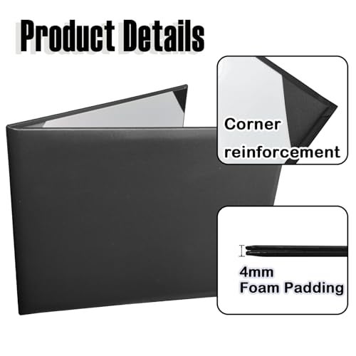 Happy Secret Book-Style Diploma Cover 8.5" x 11", Smooth Leather Certificate Holder for Diplomas and Certificates - Image 4