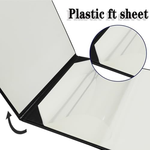 Happy Secret Book-Style Diploma Cover 8.5" x 11", Smooth Leather Certificate Holder for Diplomas and Certificates - Image 3