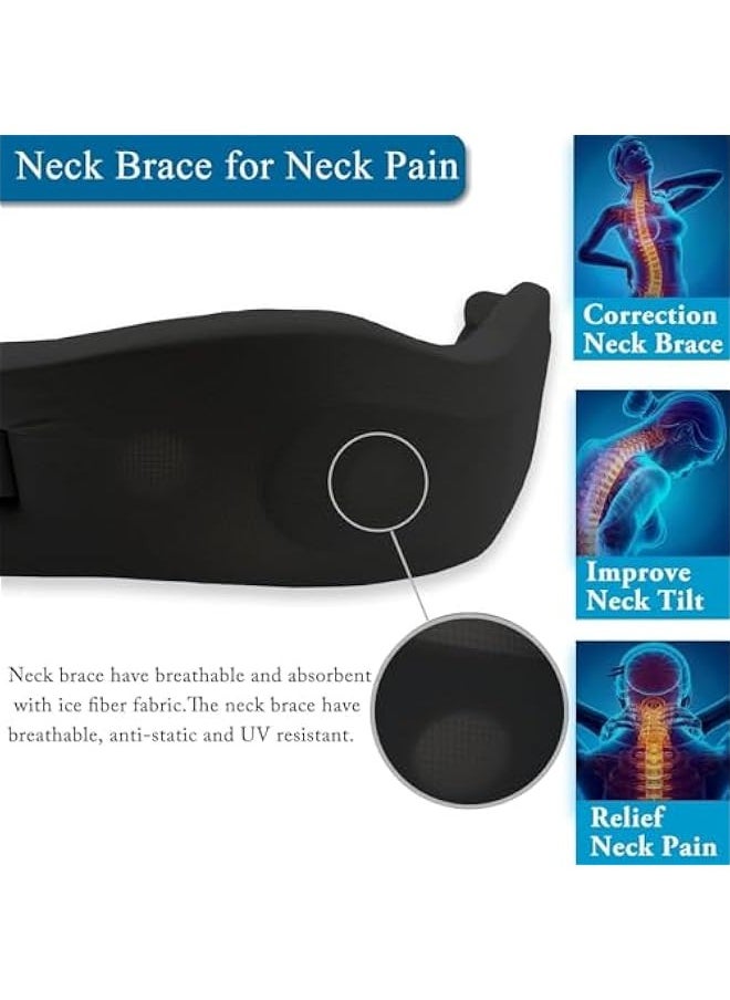 TRASSLE Neck Brace for Snoring, Cervical Collar for Sleeping, Neck Support Brace for Neck Pain Relief, Wraps Keep Vertebrae Stable and Aligned for Relief of Cervical Spine Pressure  - Image 3