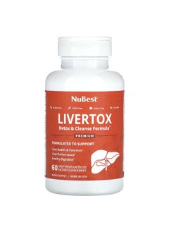 NuBest NuBest, Livertox, 60 Vegetarian Capsules  - Image 1