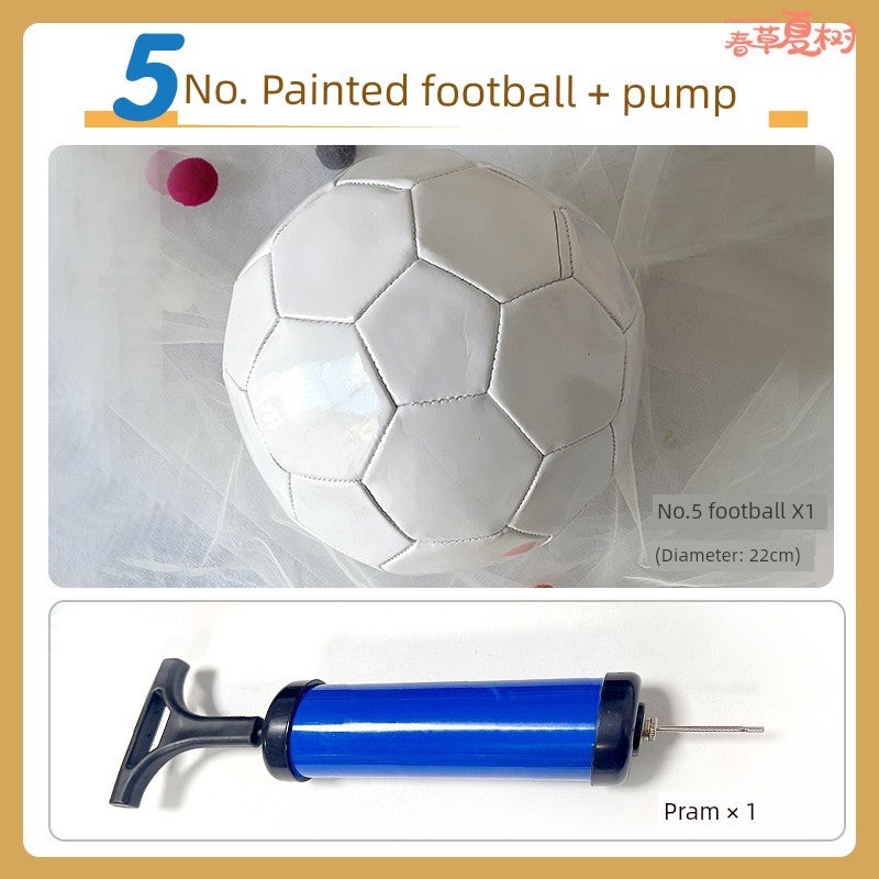 Olympic pure white football painting handmade DIY material package children adult painting graffiti activity warm-up parent-child - Image 3