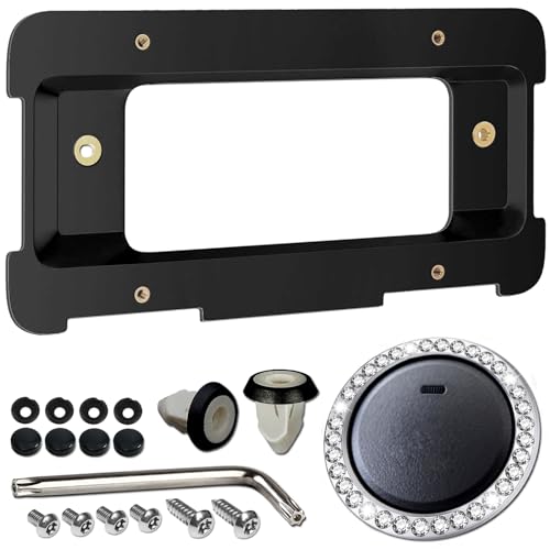 ZXFOOG Rear License Plate Holder Bracket for BMW 12 35 6 X Series 328i 323i 528i M3 Mini Cooper Bumper Trunk Car Tag Frame with Screws Replace 51187160607 511882380615 - Image 1